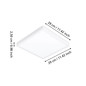 Preview: Eglo LED Aufbauleuchte Fueva 6 13W CCT warm-/neutral-/tageslichtweiss 2700/4000/6500K IP44 Weiss 29x29cm 901337