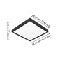 Preview: Eglo LED Aufbauleuchte Fueva 6-Z Smart dimmbar 13,5W RGB CCT warm-/tageslichtweiss 2700-6500K Zigbee IP44 Schwarz 29,5x29,5cm 901375
