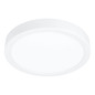 Preview: Eglo LED Aufbauleuchte Fueva 6-Z Smart dimmbar 11,2W RGB CCT warm-/tageslichtweiss 2700-6500K Zigbee IP44 Weiss Ø21cm 901376