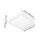 Preview: Eglo LED Aufbauleuchte Fueva 6-Z Smart dimmbar 10,5W RGB CCT warm-/tageslichtweiss 2700-6500K Zigbee IP44 Weiss 22x22cm 901378