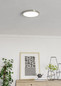 Preview: Eglo LED Aufbauleuchte Fueva 6-Z Smart dimmbar 14,3W RGB CCT warm-/tageslichtweiss 2700-6500K Zigbee IP44 Nickel-matt Stahl Ø28cm 901382