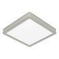 Preview: Eglo LED Aufbauleuchte Fueva 6-Z Smart dimmbar 10,5W RGB CCT warm-/tageslichtweiss 2700-6500K Zigbee IP44 Nickel-matt Stahl 22x22cm 901383