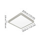 Preview: Eglo LED Aufbauleuchte Fueva 6-Z Smart dimmbar 13,5W RGB CCT warm-/tageslichtweiss 2700-6500K Zigbee IP44 Nickel-matt Stahl 29,5x29,5cm 901384