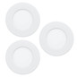 Preview: Eglo LED Einbauleuchte Fueva 6 3-flammig 3x 3,7W CCT warm-/neutral-/tageslichtweiss 2700/4000/6500K Weiss Ø9cm 901394