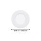 Preview: Eglo LED Einbauleuchte Fueva 6 3,7W CCT warm-/neutral-/tageslichtweiss 2700/4000/6500K Weiss Ø9cm 901395