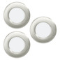 Preview: Eglo LED Einbauleuchte Fueva 6 3-flammig 3x 3,7W CCT warm-/neutral-/tageslichtweiss 2700/4000/6500K Nickel-matt Ø9cm 901403