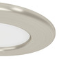 Preview: Eglo LED Einbauleuchte Fueva 6 3,7W CCT warm-/neutral-/tageslichtweiss 2700/4000/6500K Nickel-matt Ø9cm 901404