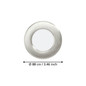 Preview: Eglo LED Einbauleuchte Fueva 6 3,7W CCT warm-/neutral-/tageslichtweiss 2700/4000/6500K Nickel-matt Ø9cm 901404