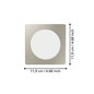 Preview: Eglo LED Einbauleuchte Fueva 6 6,3W CCT warm-/neutral-/tageslichtweiss 2700/4000/6500K Nickel-matt 12x12cm 901408