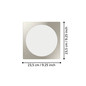 Preview: Eglo LED Einbauleuchte Fueva 6 18,5W CCT warm-/neutral-/tageslichtweiss 2700/4000/6500K Nickel-matt 22x22cm 901411