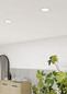 Preview: Eglo LED Einbauleuchte Fueva 6 6,3W CCT warm-/neutral-/tageslichtweiss 2700/4000/6500K IP44 Weiss Ø12cm 901417