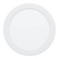 Preview: Eglo LED Einbauleuchte Fueva 6 10,5W CCT warm-/neutral-/tageslichtweiss 2700/4000/6500K IP44 Weiss Ø17cm 901418