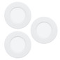Preview: Eglo LED Einbauleuchte Fueva 6-Z Smart 3-flammig dimmbar 3x 2,8W RGB CCT warm-/tageslichtweiss 2700-6500K Zigbee IP44 Weiss Ø9cm 901429
