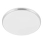 Preview: Eglo LED Deckenleuchte Margidore 18W CCT warm-/neutral-/tageslichtweiss 3000/4000/6500K IP54 Weiss Nickel-matt Stahl Ø34cm 901528