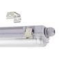 Preview: Eglo LED Feuchtraumleuchte Basic G13 23W neutralweiss 4000K IP65 Grau Transparent 156x7cm 901543