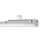 Preview: Eglo LED Feuchtraumleuchte Basic 2-flammig G13 2x 23W neutralweiss 4000K IP65 Grau Transparent 156x10cm 901544