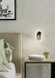 Preview: Eglo LED Wandleuchte Rimbocchi 7W warmweiss 3000K Schwarz Braun Satiniert Stahl 18x15cm 901631