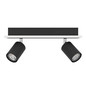 Preview: Eglo LED Deckenstrahler Rimbocchi 1 12W warmweiss 3000K Schwarz Satiniert Stahl 34x14cm 901635