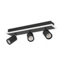 Preview: Eglo LED Deckenstrahler Rimbocchi 1 20W warmweiss 3000K Schwarz Satiniert Stahl 46x14cm 901636