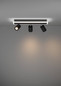Preview: Eglo LED Deckenstrahler Rimbocchi 1 20W warmweiss 3000K Schwarz Satiniert Stahl 46x14cm 901636