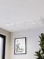 Preview: Eglo Schienensystem-Set Easyt Set 3 Spots 3-flammig GU10 Weiss Aluminium 102x14cm 901668