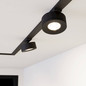 Preview: Eglo LED Schienenspot Tplus Wide Spot dimmbar 6,6W CCT warm-/tageslichtweiss 2700-6500K Schwarz Ø8,5cm 901684
