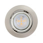 Preview: Eglo LED Einbauspot Favazzina 3-flammig GU10 3x 4W warmweiss 2700K Nickel-matt Stahl Ø9cm 901757
