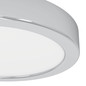 Preview: Eglo LED Aufbauleuchte Fueva 6 7,5W CCT warm-/neutral-/tageslichtweiss 2700/4000/6500K IP44 Chrom Stahl Ø17cm 901762