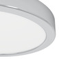 Preview: Eglo LED Aufbauleuchte Fueva 6 11,5W CCT warm-/neutral-/tageslichtweiss 2700/4000/6500K IP44 Chrom Stahl Ø21cm 901763