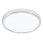Preview: Eglo LED Aufbauleuchte Fueva 6 14,2W CCT warm-/neutral-/tageslichtweiss 2700/4000/6500K IP44 Chrom Stahl Ø28cm 901764