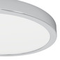 Preview: Eglo LED Aufbauleuchte Fueva 6 14,2W CCT warm-/neutral-/tageslichtweiss 2700/4000/6500K IP44 Chrom Stahl Ø28cm 901764
