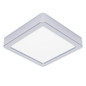 Preview: Eglo LED Aufbauleuchte Fueva 6 7W CCT warm-/neutral-/tageslichtweiss 2700/4000/6500K IP44 Chrom Stahl 15x15cm 901765