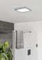 Preview: Eglo LED Aufbauleuchte Fueva 6 10,5W CCT warm-/neutral-/tageslichtweiss 2700/4000/6500K IP44 Chrom Stahl 22x22cm 901766