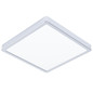 Preview: Eglo LED Aufbauleuchte Fueva 6 13W CCT warm-/neutral-/tageslichtweiss 2700/4000/6500K IP44 Chrom Stahl 29x29cm 901767
