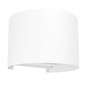Preview: Eglo LED Außen-Wandleuchte Calpino 3 2-flammig 2x 2,8W warmweiss 3000K IP54 Weiss Klar Aluminium Glas 13,5x10cm 901843