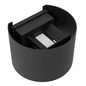 Preview: Eglo LED Außen-Wandleuchte Calpino 3 2-flammig 2x 2,8W warmweiss 3000K IP54 Schwarz Klar Aluminium Glas 13,5x10cm 901844