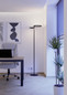 Preview: Eglo LED Stehleuchte Castelpoto 1 dimmbar 28W CCT warm-/tageslichtweiss 2700-6500K Schwarz Stahl 180cm 901974