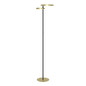 Preview: Eglo LED Stehleuchte Castelpoto 1 dimmbar 28W CCT warm-/tageslichtweiss 2700-6500K Messing-gebürstet Schwarz Stahl 180cm 901975