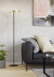 Preview: Eglo LED Stehleuchte Castelpoto 1 dimmbar 28W CCT warm-/tageslichtweiss 2700-6500K Messing-gebürstet Schwarz Stahl 180cm 901975
