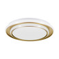 Preview: Eglo LED Deckenleuchte Moschetta 24W CCT warm-/neutral-/tageslichtweiss 2700/4000/6500K Goldfarben Stahl Ø40cm 902044