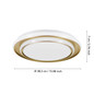 Preview: Eglo LED Deckenleuchte Moschetta 24W CCT warm-/neutral-/tageslichtweiss 2700/4000/6500K Goldfarben Stahl Ø40cm 902044