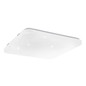 Preview: Eglo LED Deckenleuchte Frania-IP 18W CCT warm-/neutral-/tageslichtweiss 3000/4000/6000K IP44 Weiss Stahl Kristalleffekt 33x33cm 902078
