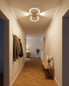 Preview: Eglo LED Wand-/Deckenleuchte Venticello 1 20,91W warmweiss 3000K Sandfarben Aluminium 66x30cm 902127