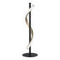 Preview: Eglo LED Tischleuchte Conaprato dimmbar 8,8W CCT warm-/tageslichtweiss 2700-6500K Schwarz Messing-gebürstet Aluminium Stahl 46,5x16,5cm 902137