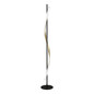 Preview: Eglo LED Stehleuchte Conaprato dimmbar 20W CCT warm-/tageslichtweiss 2700-6500K Schwarz Messing-gebürstet Aluminium Stahl 150cm 902138