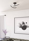 Preview: Eglo LED Deckenleuchte Congiunti 12W CCT warm-/neutral-/tageslichtweiss 2700/4000/6500K Schwarz Stahl 46,5x28cm 902144
