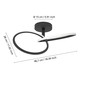 Preview: Eglo LED Deckenleuchte Congiunti 12W CCT warm-/neutral-/tageslichtweiss 2700/4000/6500K Schwarz Stahl 46,5x28cm 902144