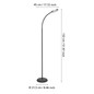 Preview: Eglo LED Stehleuchte Lauro dimmbar 5,5W CCT warm-/neutral-/tageslichtweiss 2700/4000/6500K Schwarz 132cm 902176