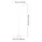 Preview: Eglo LED Stehleuchte Lauro dimmbar 5,5W CCT warm-/neutral-/tageslichtweiss 2700/4000/6500K Weiss 132cm 902179
