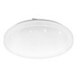 Preview: Eglo LED Deckenleuchte Frania-Z Smart dimmbar 12W RGB CCT warm-/tageslichtweiss 2700-6500K Zigbee Weiss Stahl Kristalleffekt Ø31cm 902196